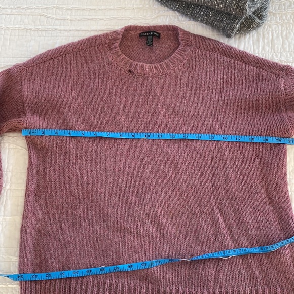 Eileen Fisher rose pink or light mauve sweater - Picture 5 of 12